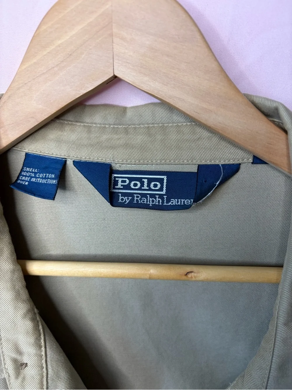 Vintage Polo by Ralph Lauren Men’s Khaki Harrington Jacket size XL